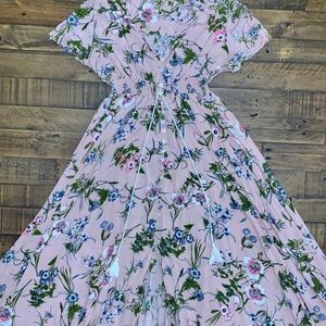 Vintage Clothing floral maxi dress